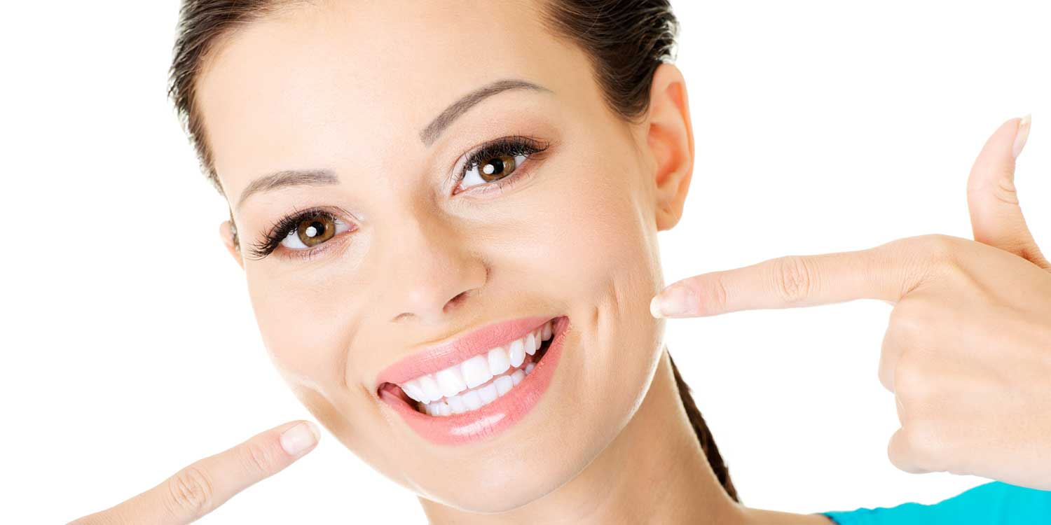 Happy Girl is Showing Her Teeth