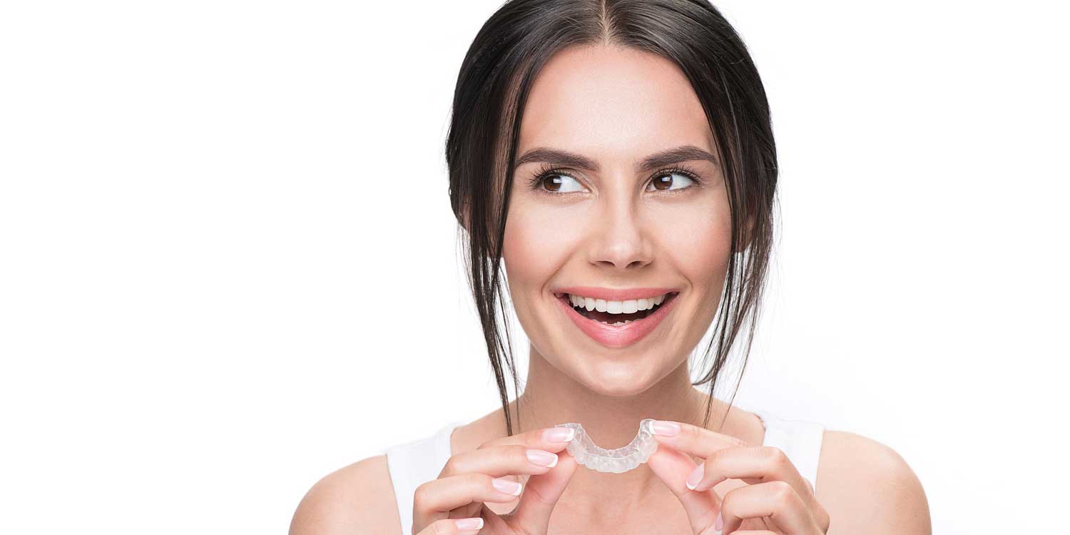 Girl is Hanging a Clear Brace